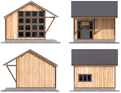 20’x25’ Cozy 2-Story Tiny House Cabin DIY Architectural Build Plans PDF Download