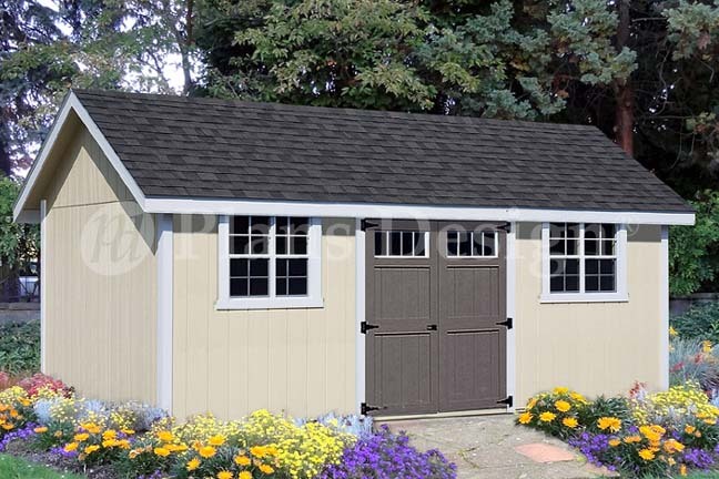 Shed Plans / Blueprints 12′ x 20′ Gable Roof Style #D1220G, Free Material List