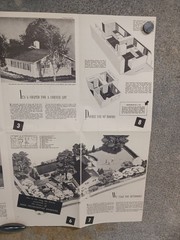 VTG 1950s Modern But Friendly Good Housekeeping Floor Plan MCM U Shape Ranch