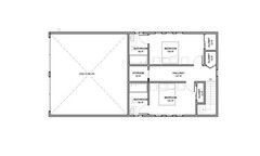 Barndominium House Plan 3 Bedrooms 4 bath 25’x50′ (2,500 sq ft.) | PDF Download
