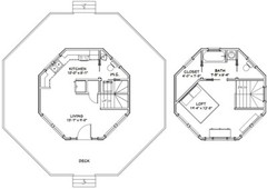 20×20 Tiny House– 601 sq ft — PDF Floor Plan — Model 4