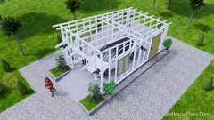 13×23 Garage Shed Roof 4×7 Meter 1 Car Shed Plan PDF Plans (A4 Hard Copy)