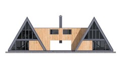 86’x45’ 6 Beds, 4 Baths Double A-Frame House Architecture Build Plans PDF.