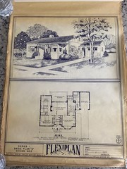Lot Of 27- 1948 Home Plan Blueprints TRIFLEX Service Washington DC Plan Roll Set
