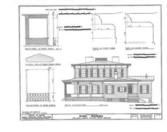 Italianate Victorian farmhouse, wrap-around porches, architectural PRINTED PLANS