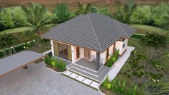 35×35 Feet House Plan 10.7×10.5 Meter 2 Beds 2 Baths Hip roof PDF (A4 Hard Copy)