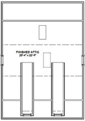 24×24 House — 3 Bedroom 3 Bath — 1,660 sq ft — PDF Floor Plan — Model 1A