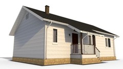 Construction Drawings/ DESIGN / PLANS / Khovajärvi frame house project (KD-94).