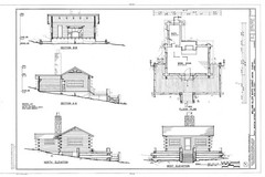 Craftsman Style Country Cabins house plans, architectural prints, 4 cabins