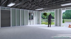 24×24 Feet 2 Cars Garage Shed Plan 7.3×7.3 Meter PDF Plans (A4 Hard Copy)