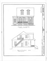 Southern Style cottage, porch, cozy attic bedroom, architectural house Plans