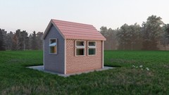 Building Plans for 8′ x 12′ Tiny Home – 96 sqft Area, Framing & Sheathing Detail