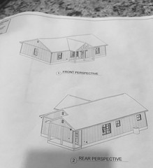Full Set of single story Barndo 2 bedroom 2 bath house plans 1/8 scale
