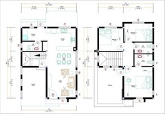 23×30 Feet House Plan 7×9 Meter 3 Beds 3 Baths Terrace PDF Plan (A4 Hard Copy)