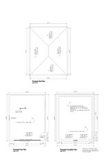 22’X28′ HIP ROOF GARAGE PLANS 22’X28′ TWO CAR GARAGE 19-2228HIP-7 w/ mat’l list
