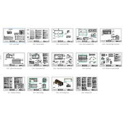 16’x24’ Shed Plan with a Covered Patio-Backyard Guest House designs
