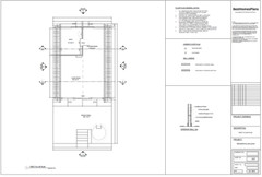 20’x42 1 Bed, 1 Bath Modern A-Frame Cabin Architectural Build Plans PDF.