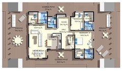 100’x56’ 4-Bedrooms, 4-Bathrooms Charming A-Frame Architectural Build Plans PDF