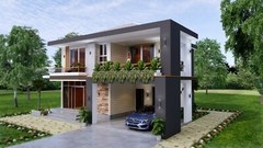 40×36 Feet House design Plans 12×11 Meter 4 Beds 3 Baths Hip Roof (A4 Hard Copy)