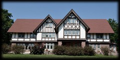 HOUSE PLANS – 2 story Prairie style home, Old English details, printed plans