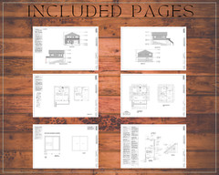 Custom House Home Building Plans 3 Bed, 2 bath, 1 car PDF & CAD for Uphill Lot