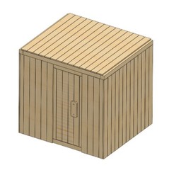 DIY FINNISH SAUNA Blueprints and Instructions Dimensions: 76x66x77 inch