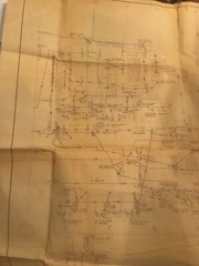 1957 Hilton Hotel Kitchen/employee Cafeteria Building Plans And Blueprints