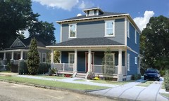 BLUEPRINTS AMERICAN FOURSQUARE TWO STORY HOUSE PLAN ARCHUP #112A4S