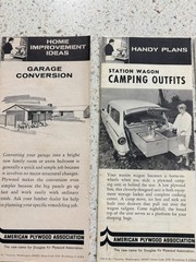 1950’s-60’s Lumber Store Handouts For Plywood Projects – Blueprints – Lot Of 14