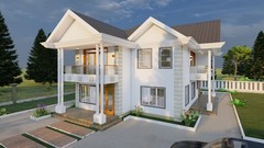 Elegant 4-Bedroom Two-Story House Plan