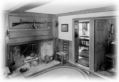 Cape Cod colonial house, 3 bedroom floor plan, architectural drawings & details