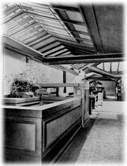 Frank Lloyd Wright Prairie Style home, architectural drawings, Coonley House