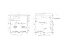 24X24 TWO CAR GARAGE PLAN POLE BARN CONSTRUCTION GAMBREL DWG 17-PB2424-GMB-1 26