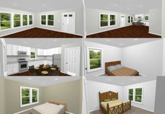 30×40 House — 3 Bedroom 2 Bath — 1,200 sq ft — PDF Floor Plan — Model 2G