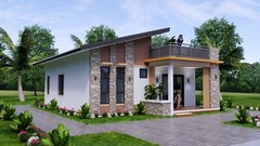 26×36 Feet Small House Plan 8×11 Meter 3 Beds 2 Baths Shed PDF (A4 Hard Copy)