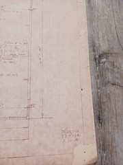 Vintage Set Of House Plans Large Blue Print Packet