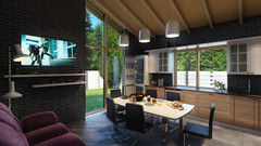 Long House 4 Bed, 3 Bathroom, CAD Blueprints Metric