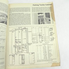 VINTAGE 1960S CRAFTSMAN PLYWOOD HOME STORAGE PLANS BOOK HEAVILY USED
