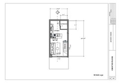 Modern Two Story Airbnb House Plan 3D Image with CAD FILE & PDF Blueprint Plans