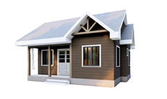 515 Sq Ft Tiny Home Plans – 1 Bedroom, Washroom, Living Room, Kitchen & Study