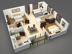 Design 3D Floor Plan Model Design