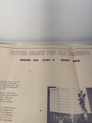 Vintage Blue Prints Lot Of 6 From 1964-68 Swing Book Case Decks Sheds Home/Garde