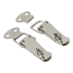 Secure Your Closet with Stainless Steel Spring Loaded Clamps Pack of 4 Latches