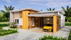 40×36 Feet House Plans 12×11 Meter 3 Beds 3 Baths Flat Roof PDF (A4 Hard Copy)