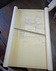 Vtg 1964 Mid Century Modern House Blueprints Professional Owner Architect 1964