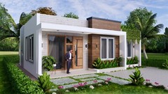 33×27 Feet Small House Design 10×8 Meter 2 Beds 2 Baths Terrace (A4 Hard Copy)