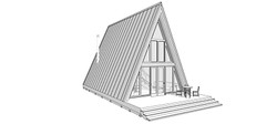 22’x42′ Tiny House Plan 1 Bed, 1 Bath Architectural Build Plans PDF Download