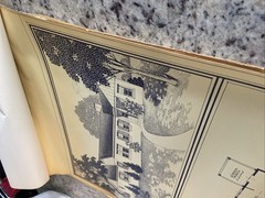 Vintage 1948 MCM Bungalow Ranch HomePlan Blueprint Triflex Service Washington DC