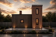 The Onyx Modern Home Building Plans & Blueprints Elevations and HVAC Plan