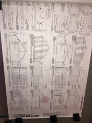 Build It Yourself 2 Car Garages 24’ Gable Entry Garlinghouse Plans 6 pages
